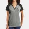 Ladies PosiCharge ® RacerMesh ® Raglan Heather Block Polo Thumbnail