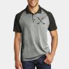 PosiCharge ® RacerMesh ® Raglan Heather Block Polo Thumbnail